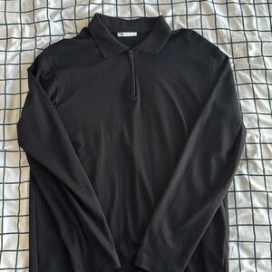 Zara Zip Up Collared Shirt